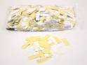 Konfeti Rectangular 20x50mm Metallic Gold/Silver